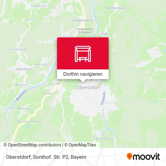 Oberstdorf, Sonthof. Str. P2 Karte