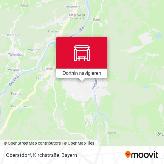 Oberstdorf, Kirchstraße Karte