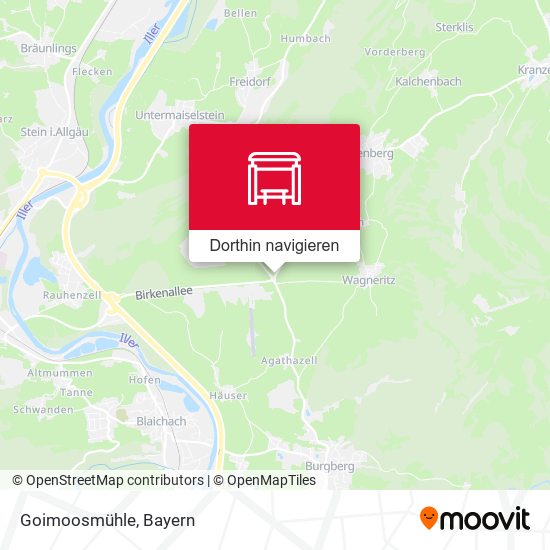 Goimoosmühle Karte