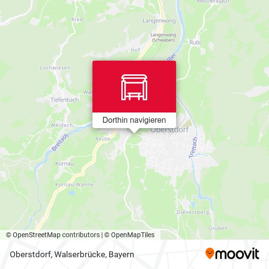 Oberstdorf, Walserbrücke Karte