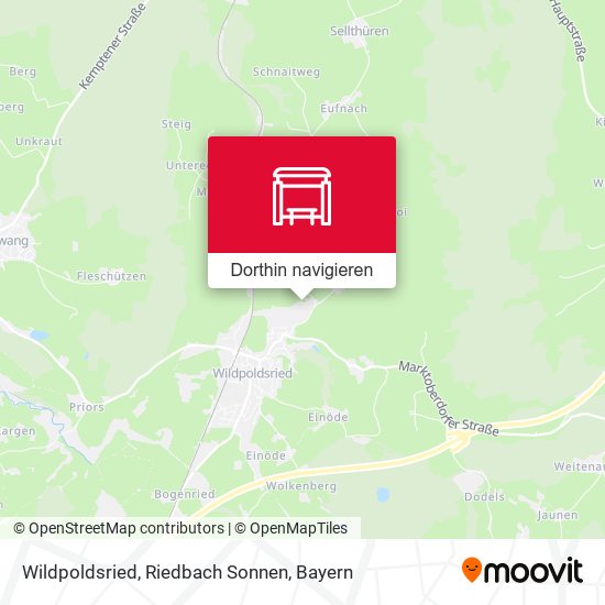 Wildpoldsried, Riedbach Sonnen Karte