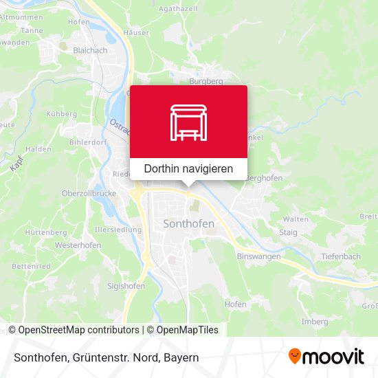 Sonthofen, Grüntenstr. Nord Karte