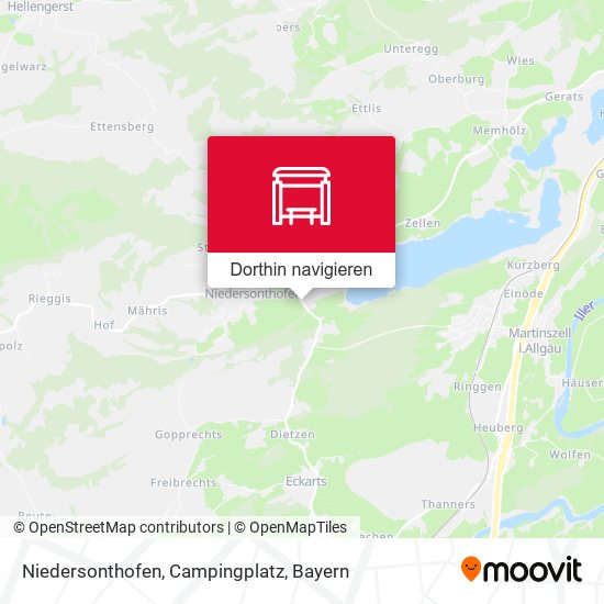 Niedersonthofen, Campingplatz Karte