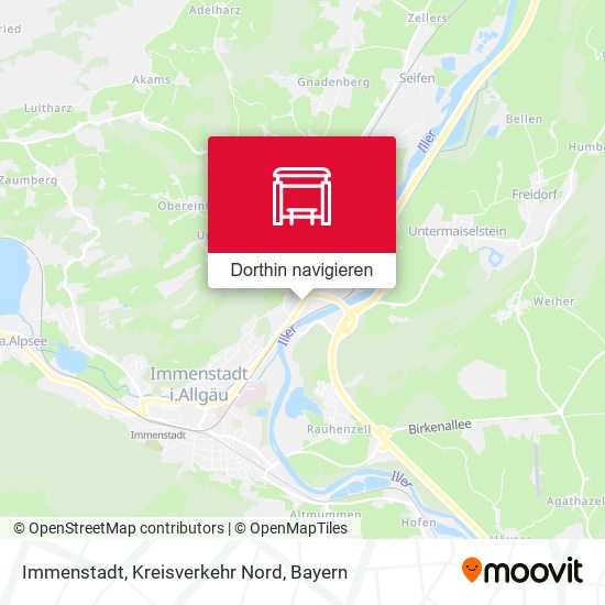 Immenstadt, Kreisverkehr Nord Karte