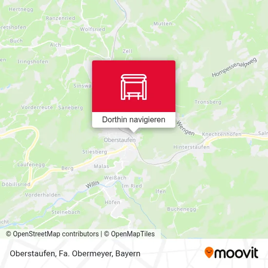 Oberstaufen, Fa. Obermeyer Karte