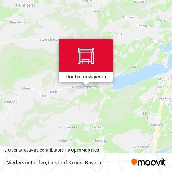 Niedersonthofen, Gasthof Krone Karte