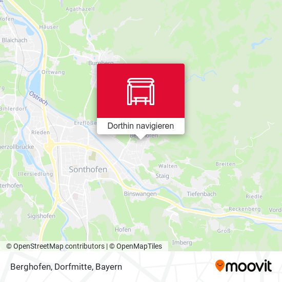 Berghofen, Dorfmitte Karte