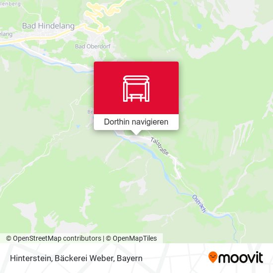 Hinterstein, Bäckerei Weber Karte