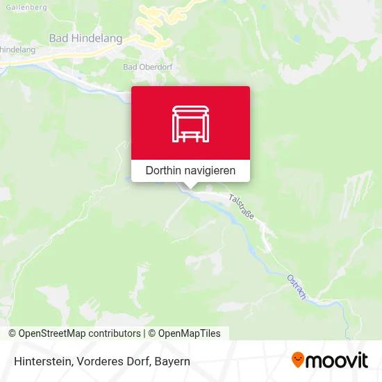 Hinterstein, Vorderes Dorf Karte