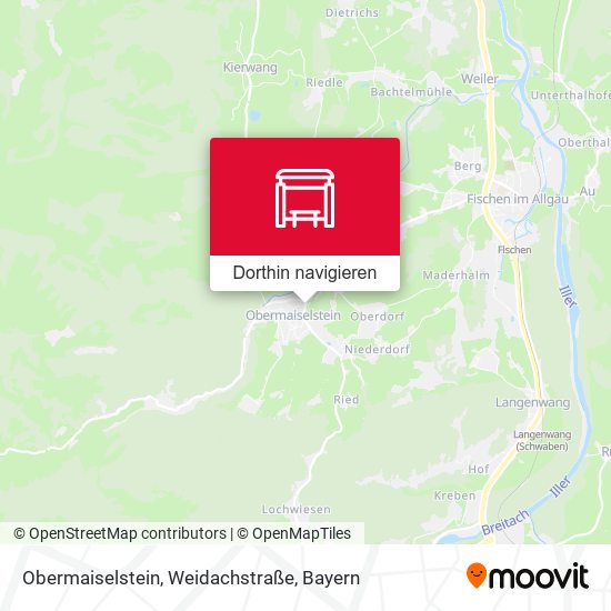 Obermaiselstein, Weidachstraße Karte