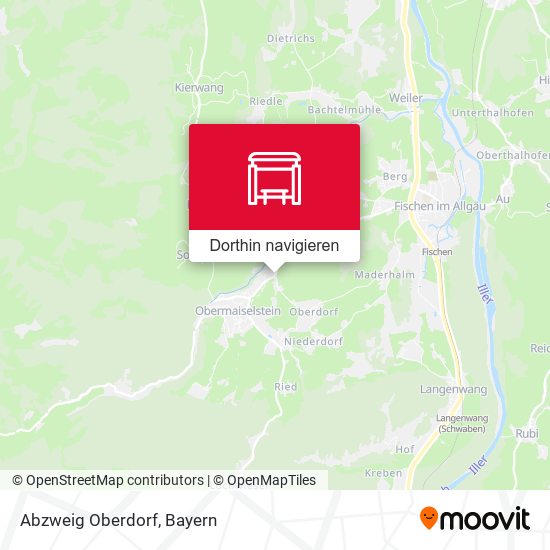 Abzweig Oberdorf Karte