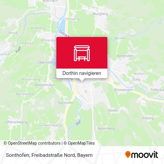 Sonthofen, Freibadstraße Nord Karte