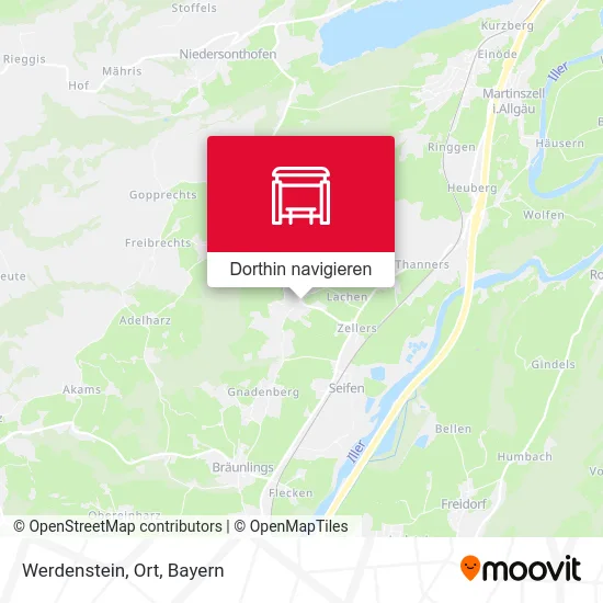 Werdenstein, Ort Karte