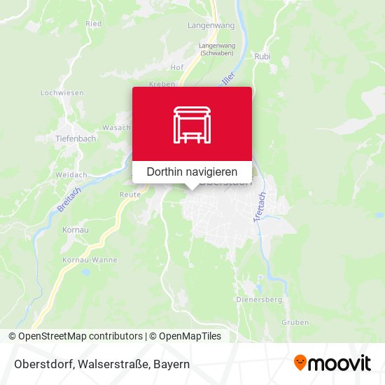 Oberstdorf, Walserstraße Karte