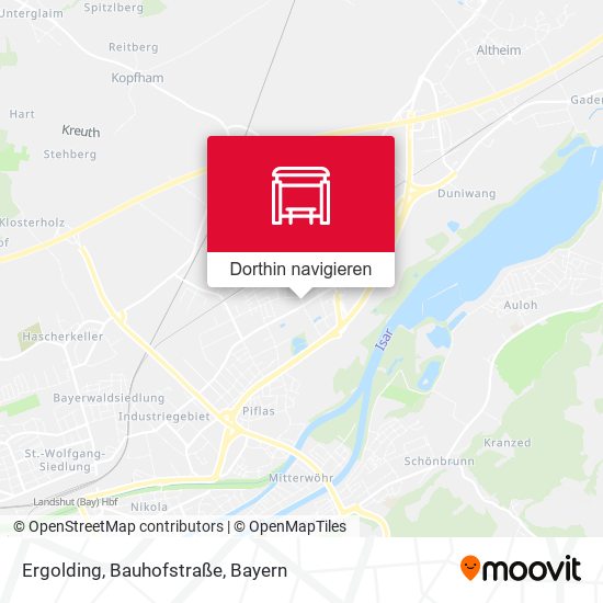 Ergolding, Bauhofstraße Karte