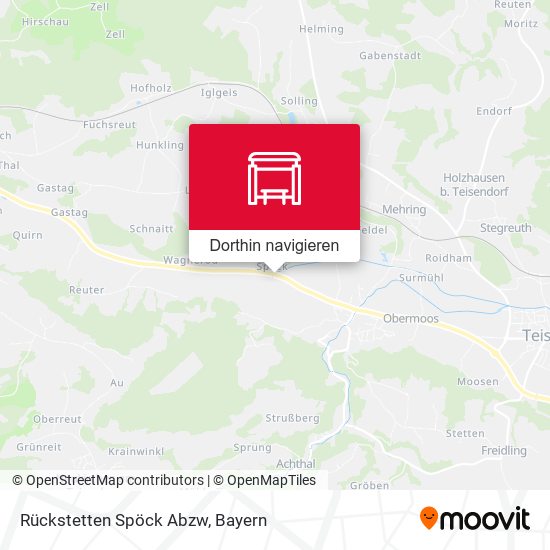 Rückstetten Spöck Abzw Karte