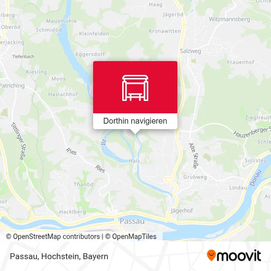 Passau, Hochstein Karte