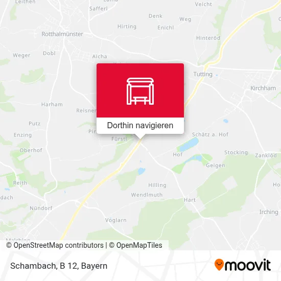Schambach, B 12 Karte