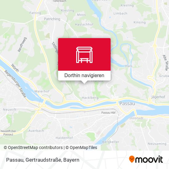 Passau, Gertraudstraße Karte