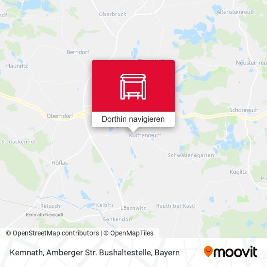 Kemnath, Amberger Str. Bushaltestelle Karte