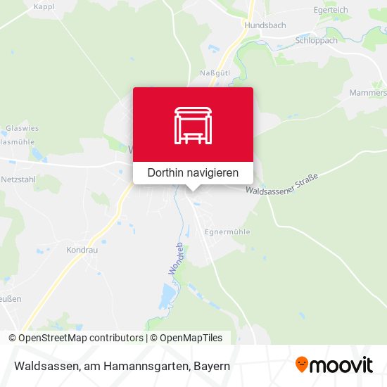 Waldsassen, am Hamannsgarten Karte