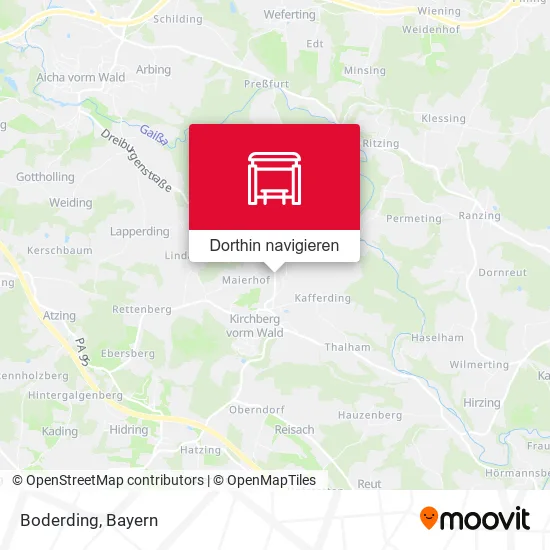Boderding Karte