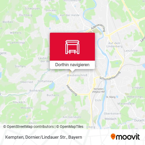 Kempten, Dornier/Lindauer Str. Karte