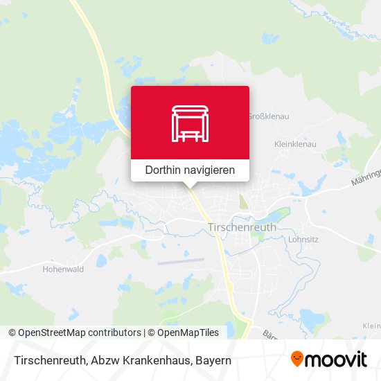 Tirschenreuth, Abzw Krankenhaus Karte