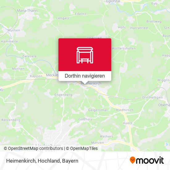 Heimenkirch, Hochland Karte