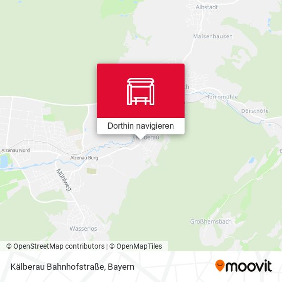 Kälberau Bahnhofstraße Karte