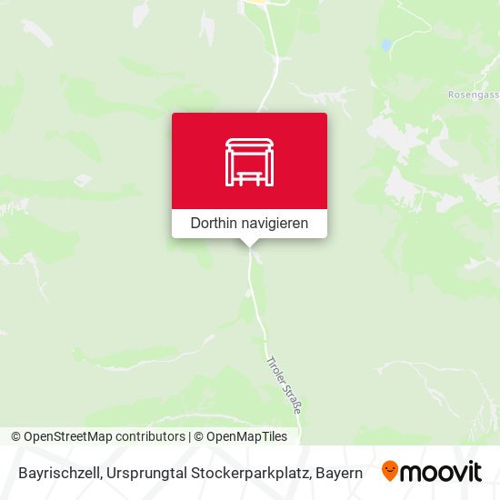 Bayrischzell, Ursprungtal Stockerparkplatz Karte