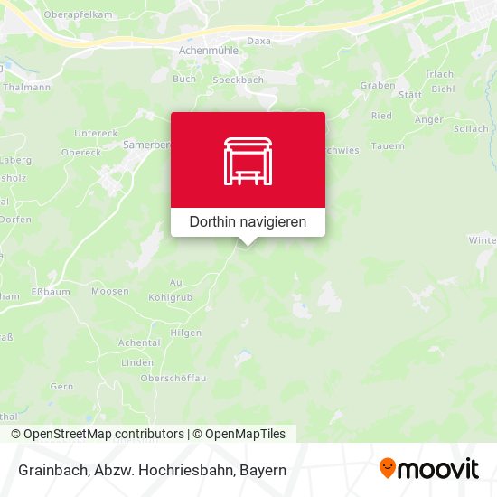 Grainbach, Abzw. Hochriesbahn Karte