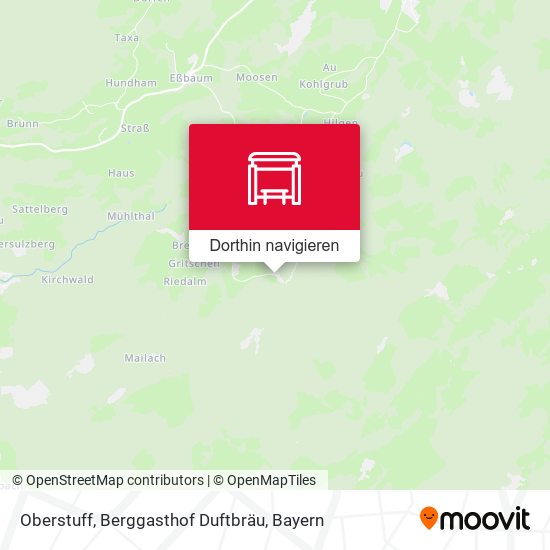 Oberstuff, Berggasthof Duftbräu Karte