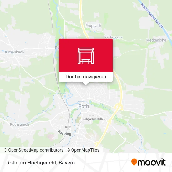 Roth am Hochgericht Karte