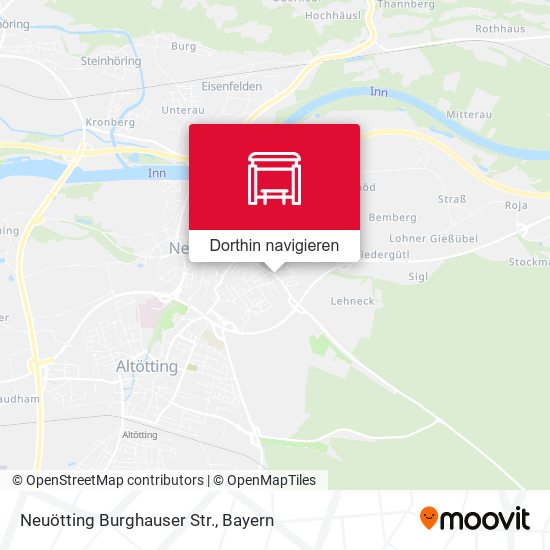 Neuötting Burghauser Str. Karte