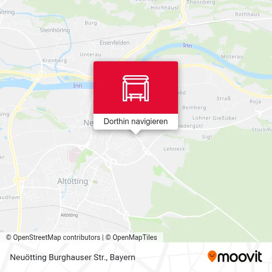 Neuötting Burghauser Str. Karte