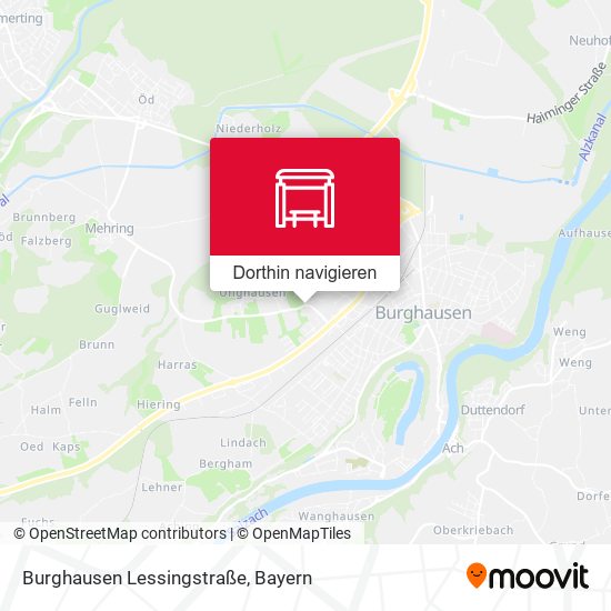 Burghausen Lessingstraße Karte