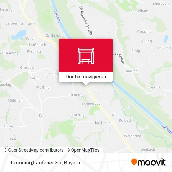 Tittmoning,Laufener Str Karte