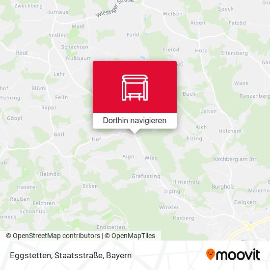 Eggstetten, Staatsstraße Karte