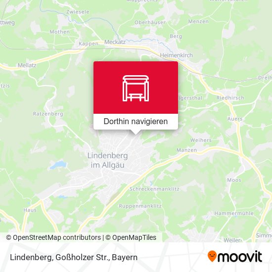 Lindenberg, Goßholzer Str. Karte