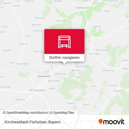Kirchweidach Fürholzen Karte
