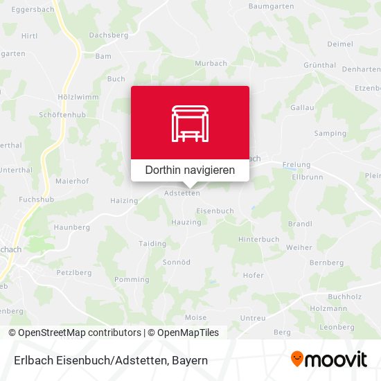 Erlbach Eisenbuch/Adstetten Karte