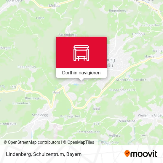 Lindenberg, Schulzentrum Karte