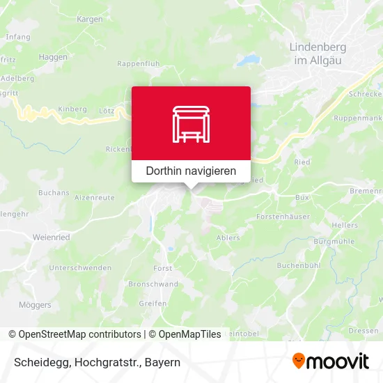 Scheidegg, Hochgratstr. Karte