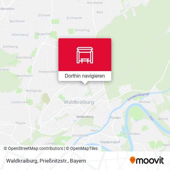 Waldkraiburg, Prießnitzstr. Karte