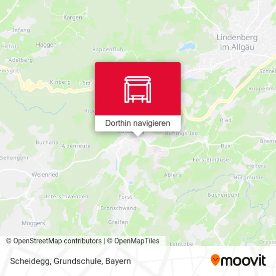 Scheidegg, Grundschule Karte