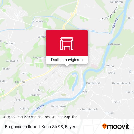 Burghausen Robert-Koch-Str.98 Karte
