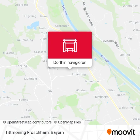 Tittmoning Froschham Karte