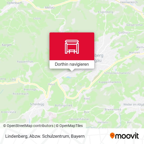 Lindenberg, Abzw. Schulzentrum Karte