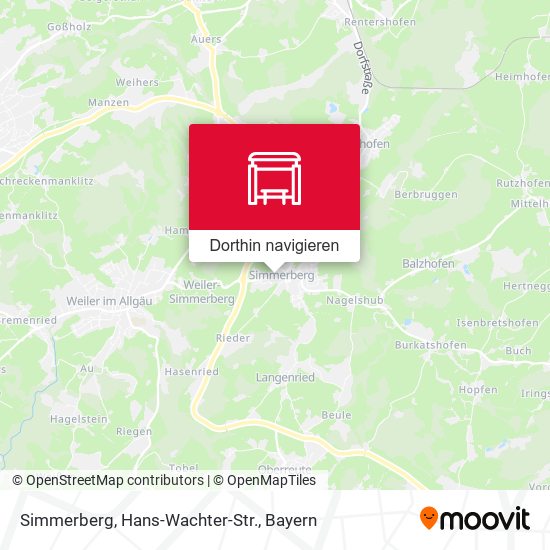 Simmerberg, Hans-Wachter-Str. Karte
